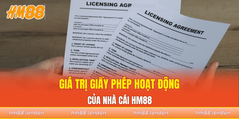 Giá trị của giấy phép hoạt động nhà cái